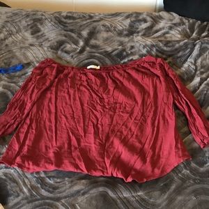 Off the shoulder blouse